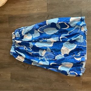 Shein blue midi skirt size small
